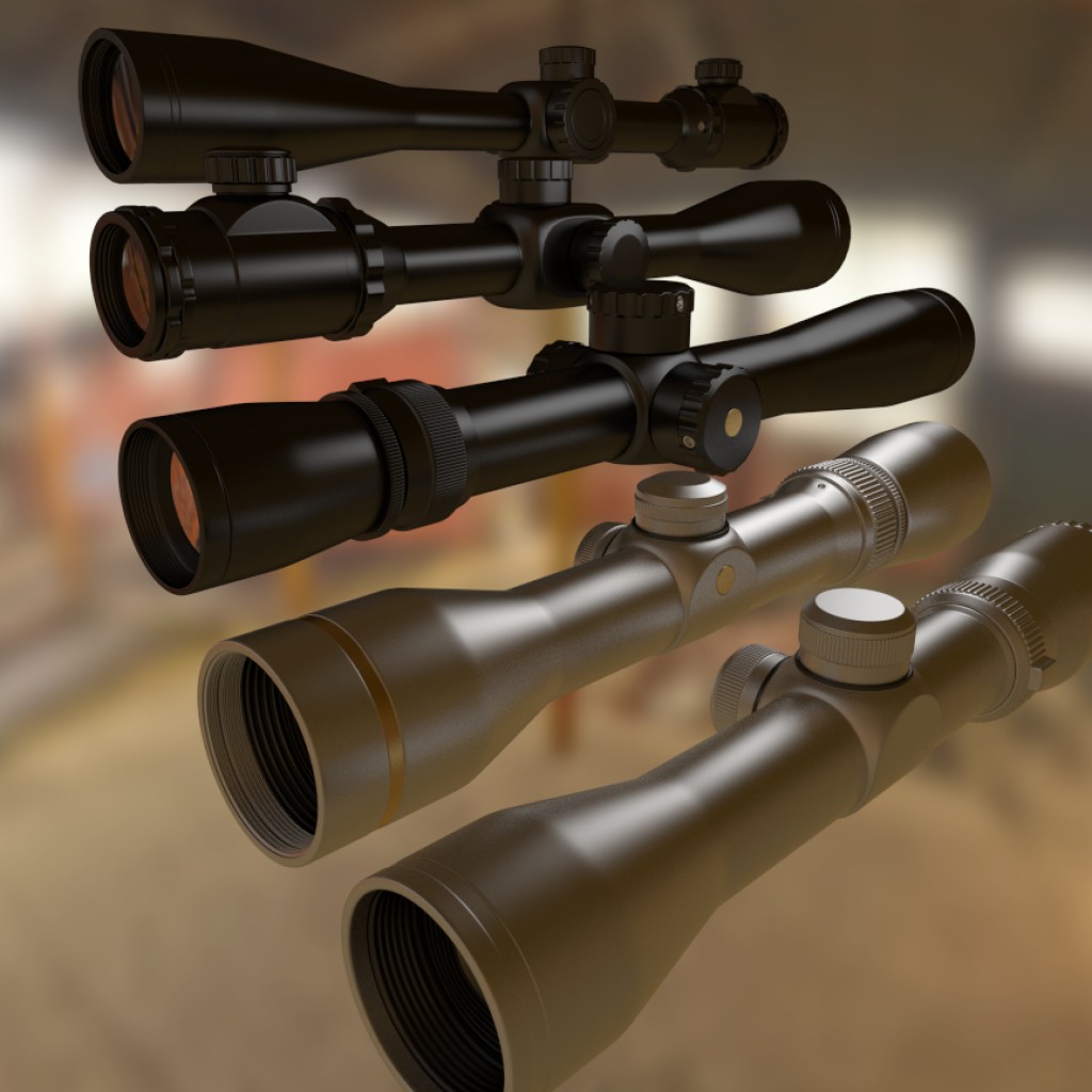 High Poly Rifle Scopes preview image 1